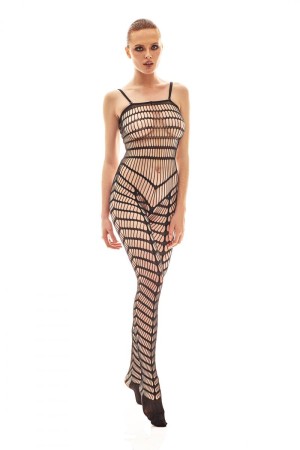 schwarzes Bodystocking AA052197 - L/XL