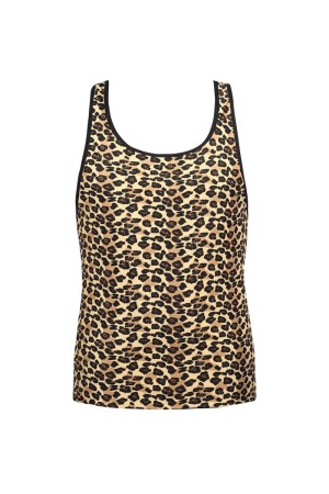 Herren Tank Top 053550 leopard - M