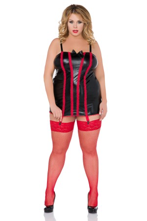 schwarz/rotes Chemise Z/5022 - 50/52