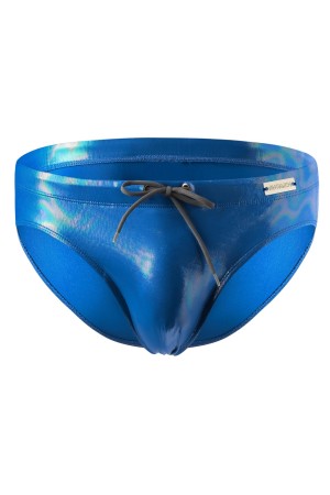 blauer Badeslip EMER4LD - L