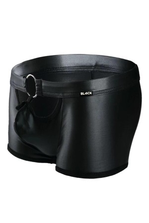 schwarzer Wetlook Boxer BL4CK03 - M