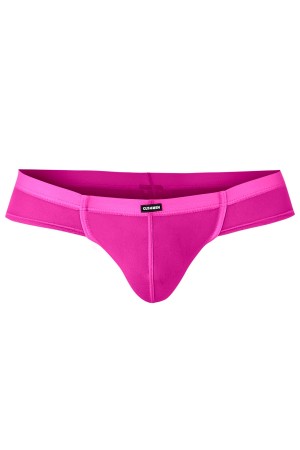 hot pink Mesh Hybrid Cheeky Brief C4MSPX22 GLOW - L