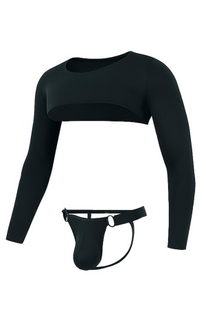 schwarzes Jockstrap-Set RAV117 - M