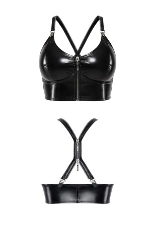 schwarzes Damen-Top DDAlice001 - S