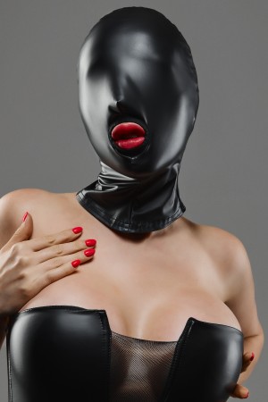 Maske TDMaskblack003 schwarz von Demoniq Total Domination Collection