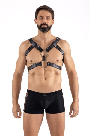 schwarzer Schulter-Harness  LM275019BLK von Look Me