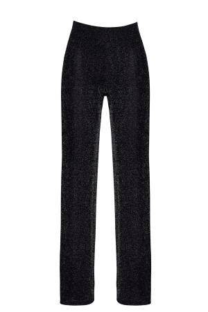 F374 Onyx Sheer Palazzo trousers - S