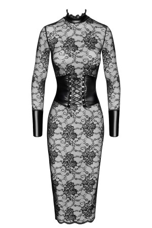 F375 Noirelle Lace Corset Midi dress - XS