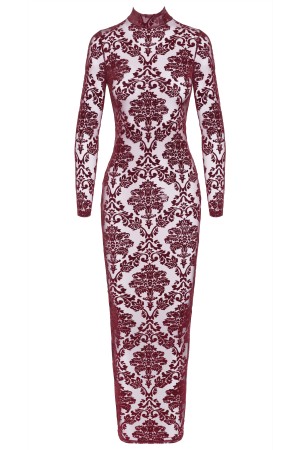 F383 Kink Royal gown/long dress red - S