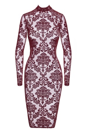 F384 Kink Royal midi dress red - S