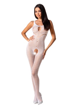weißer ouvert Bodystocking BS078 - S/L