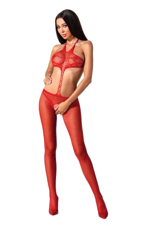 roter ouvert Bodystocking BS080 - S/L