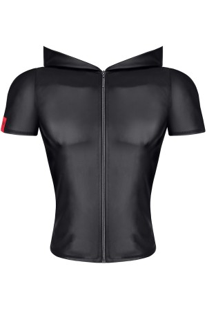 Herren Kapuzen T-Shirt RMEttore001 schwarz - 2XL