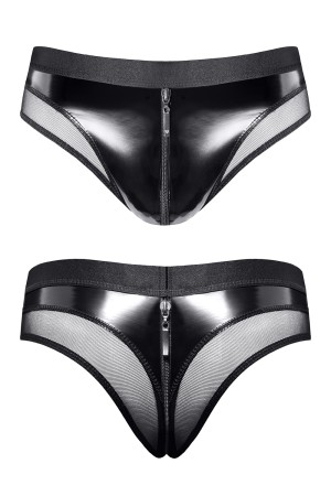 Lack Netz Slip REOscar001 schwarz - S