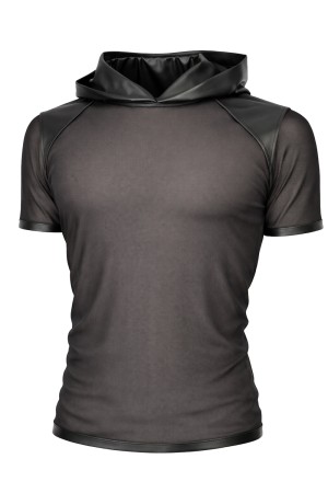 Herren Kapuzen T-Shirt ADGuido001 schwarz - S