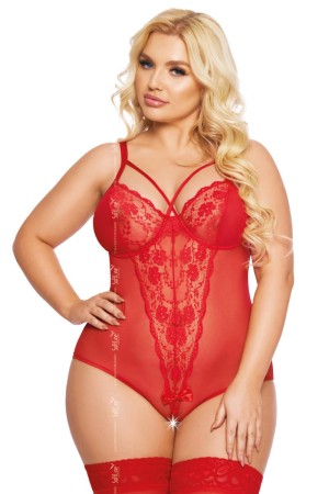 roter Body ouvert 1891 von Softline Plus Size Collection