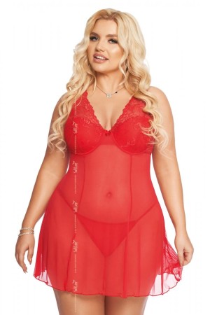rotes Chemise 1892 - 3XL