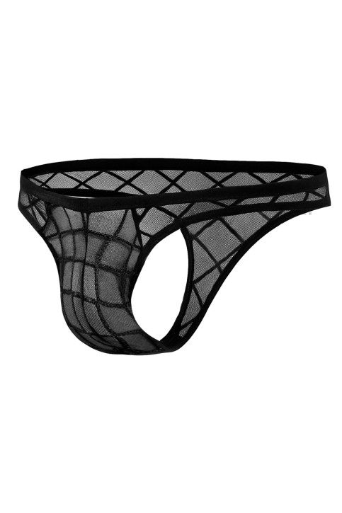 Black Web Sheer Thong RAV109 - M
