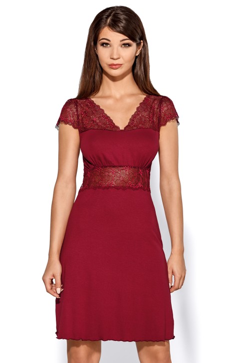 Nachtkleid Helen Burgund M