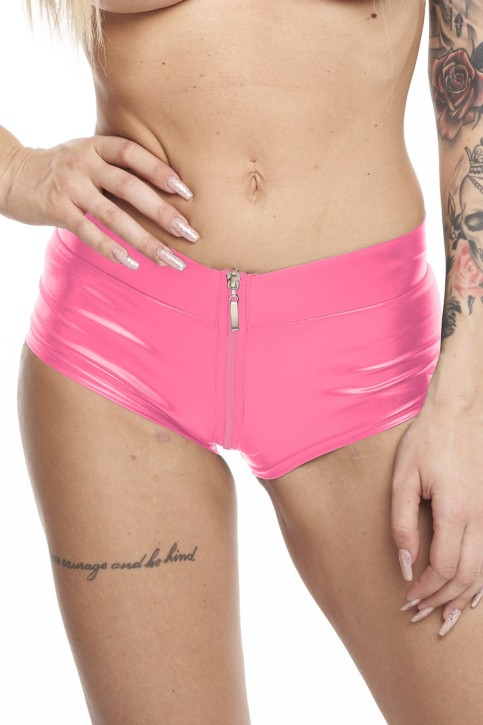 pinke Wetlook Shorts SH032 - XL
