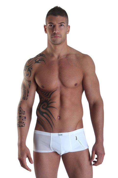 weißer Herren Short Open Heart S von Look Me