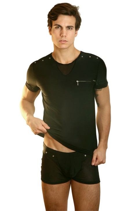 schwarzes Herren T-Shirt Open Spirit M von Look Me