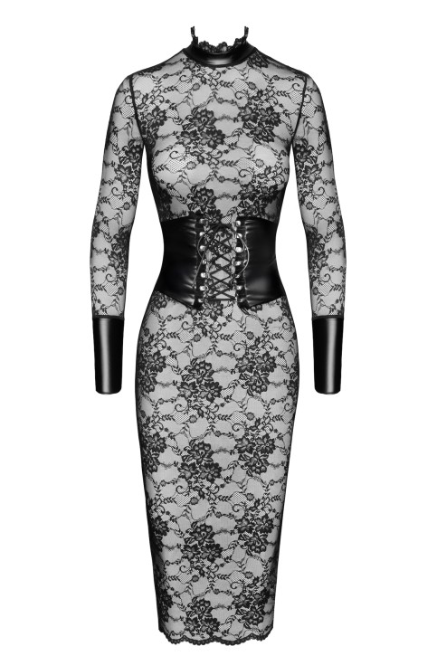 F375 Noirelle Lace Corset Midi dress - XS