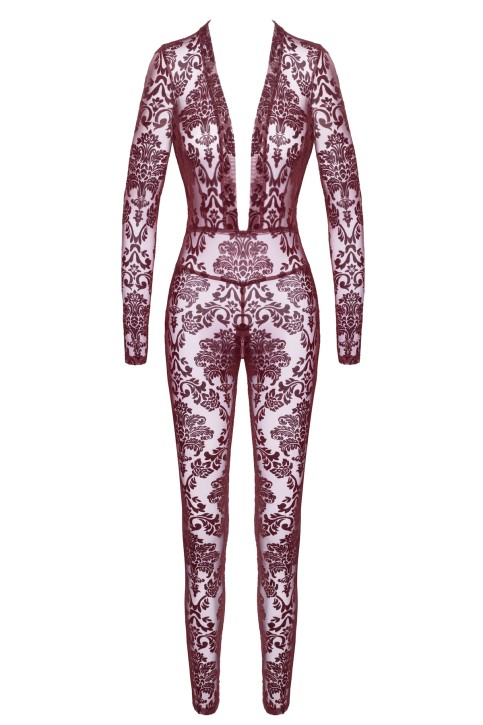 F382 Kink Royal Catsuit red - M