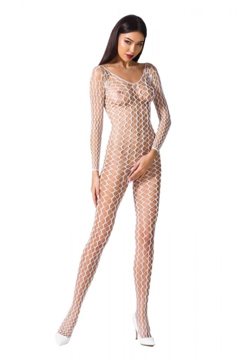 weißer ouvert Bodystocking BS068 von Passion