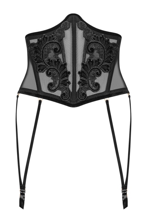 2018 Women Tulle Waspie with embroidery, suspenders and belt - 42