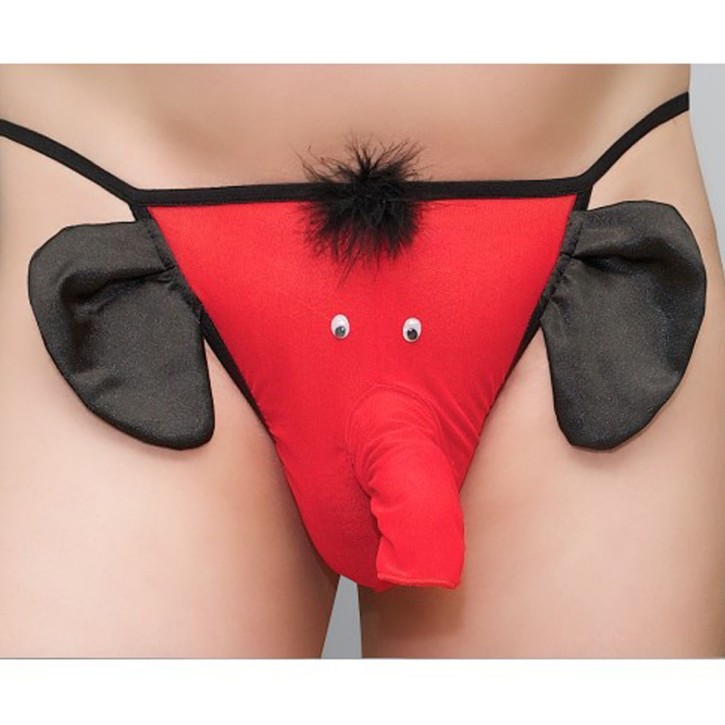 Scherzstring Elefant MC/9029 S/M in rot für Männer von Andalea Dessous